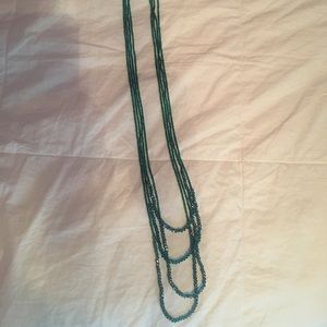 Francesca’s Long Blue Beaded Necklace